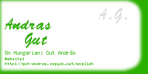 andras gut business card